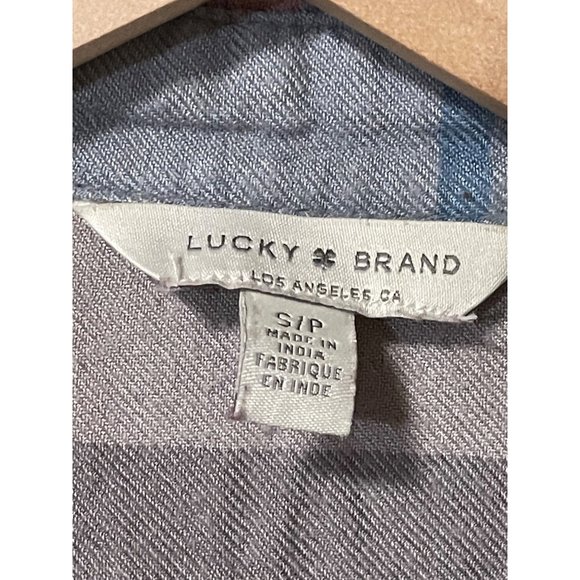 Lucky Brand Size Small Womens Plaid Button-Down Shirt #Y-4-10-0 - Picture 2 of 4
